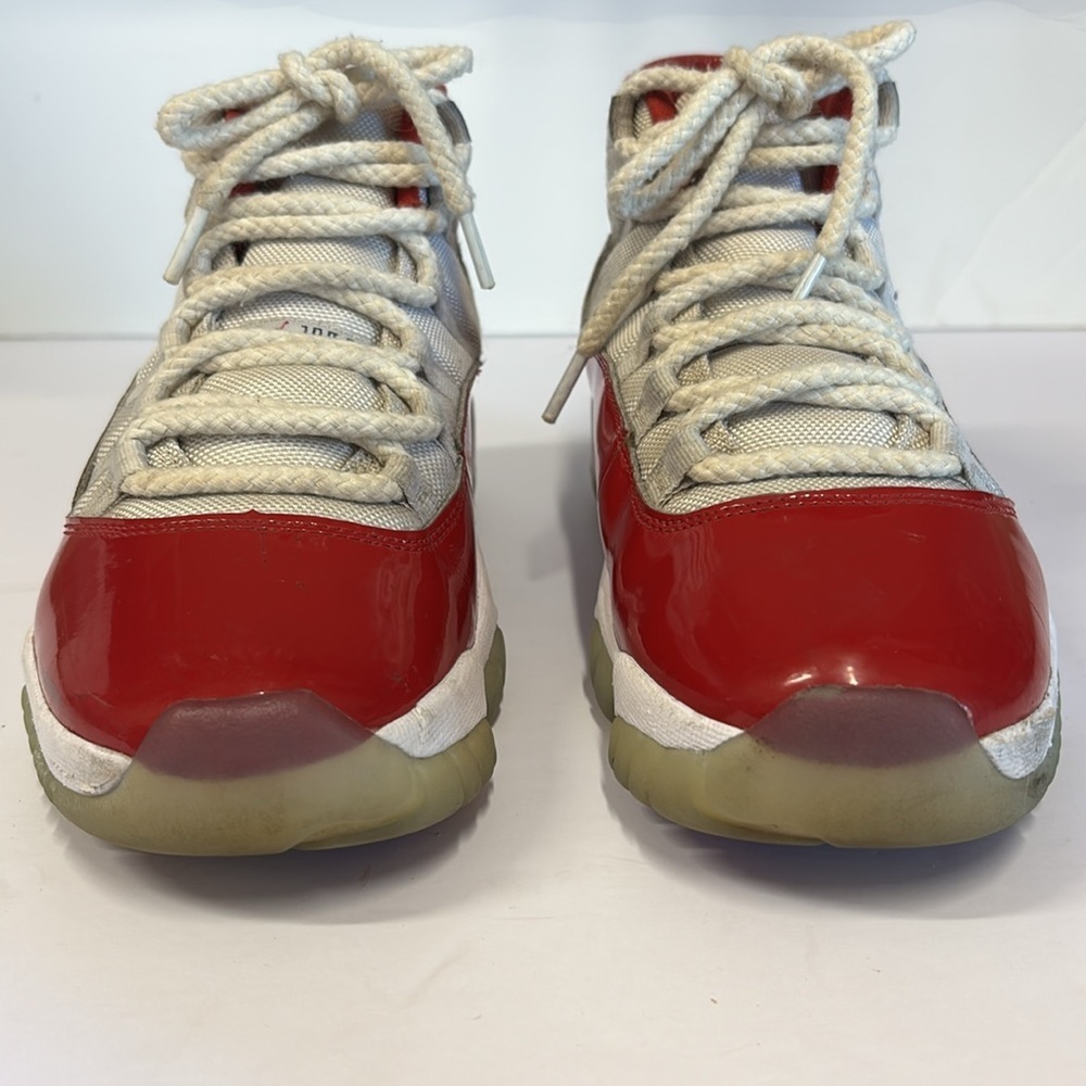 Nike Air Jordan 11 Cherry Red Basketball Shoes - Picture 4 of 10